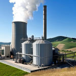 Home 9 지열 지역의 수력 발전소 - Geothermal Power Plant in Tuscany**
"A modern geothermal power plant nestled in the rolling hills o...